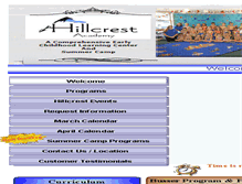Tablet Screenshot of hillcrestchild.com